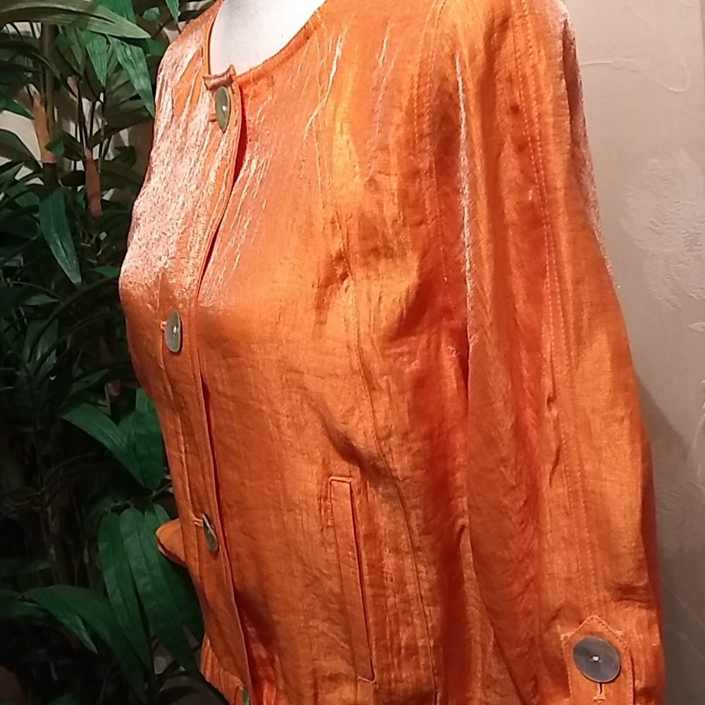 Ruby Rd. orange jacket - Picture 3 of 5